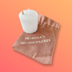 Magische Wunschkerze weiss