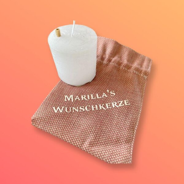 Magische Wunschkerze weiss