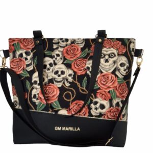 OUANGA TASCHE BLACK ROSES
