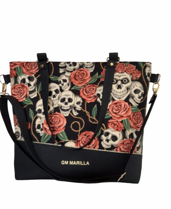 OUANGA TASCHE BLACK ROSES