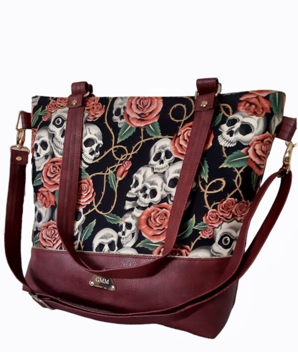 QUANGA TASCHE BLACK ROSES RED