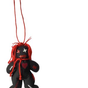 Mini Doll Voodoopuppe schwarz
