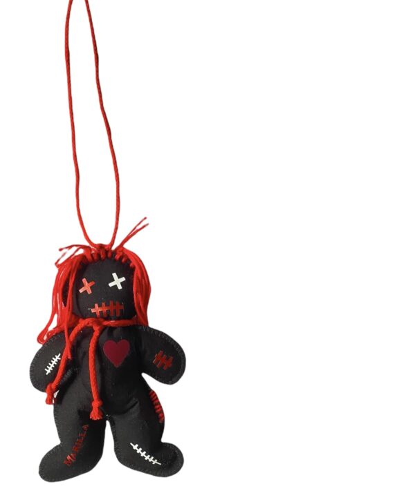 Mini Doll Voodoopuppe schwarz