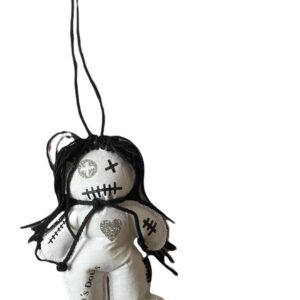 Mini Doll Voodoopuppe weiss